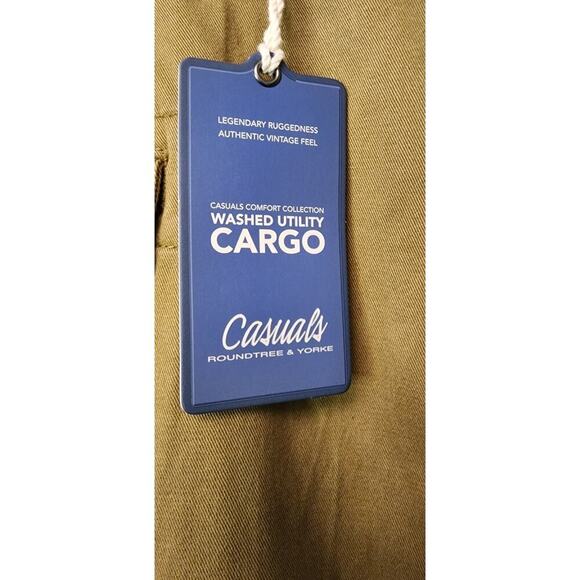 Roundtree Casual Big Man Cargo 10" Short Brown Size 50W NWT - Picture 6 of 6